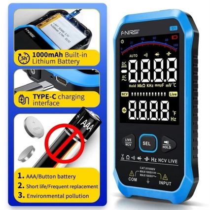 Мультиметр 1000 mAh 5V