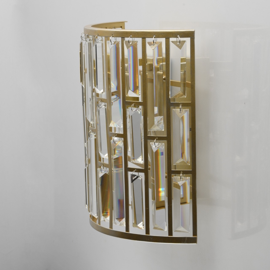 MW-LIGHT 121020102 - Хрустальный настенный светильник MONARCH 2xE14/40W/230V