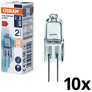 Набір 10x лампочок для духовки HALOSTAR G4/20W/12V 2700K - Osram