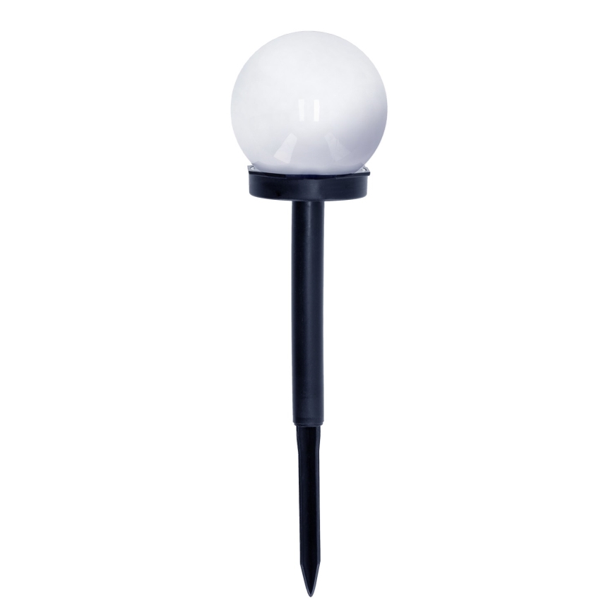 НАБІР 10x Світлодіодний світильник на сонячній батареї LED/0,12W/1,2V 6500K IP44 чорний/білий