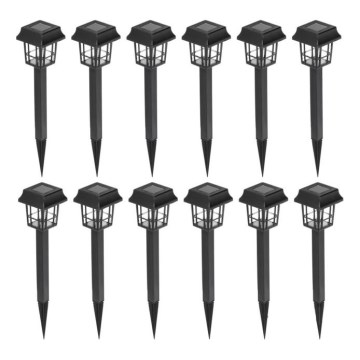 НАБІР 12 шт. LED сонячна лампа LED/0,06 Вт/1,2 В 1xAA 6500K IP44 100 мАг