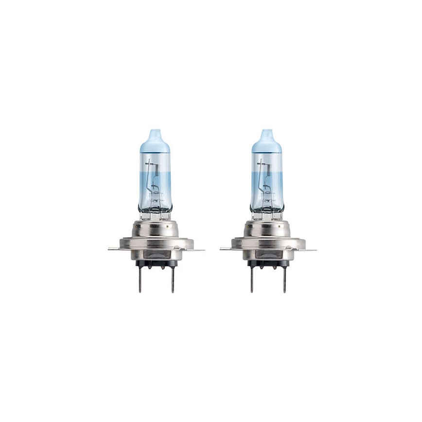 НАБІР 2x Автомобільна лампа Philips WHITEVISION 12972WHVSM H7 PX26d/55W/12V 3700K + 2 позиційні лампочки