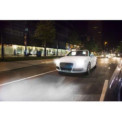 НАБІР 2x Автомобільна лампа Philips WHITEVISION 12972WHVSM H7 PX26d/55W/12V 3700K + 2 позиційні лампочки