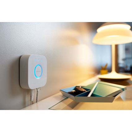 Набір 2x світлодіодних ламп з регулюванням яскравості Philips Hue WHITE AMBIANCE GU10/4,2W/230V 2200-6500K + Hue bridge