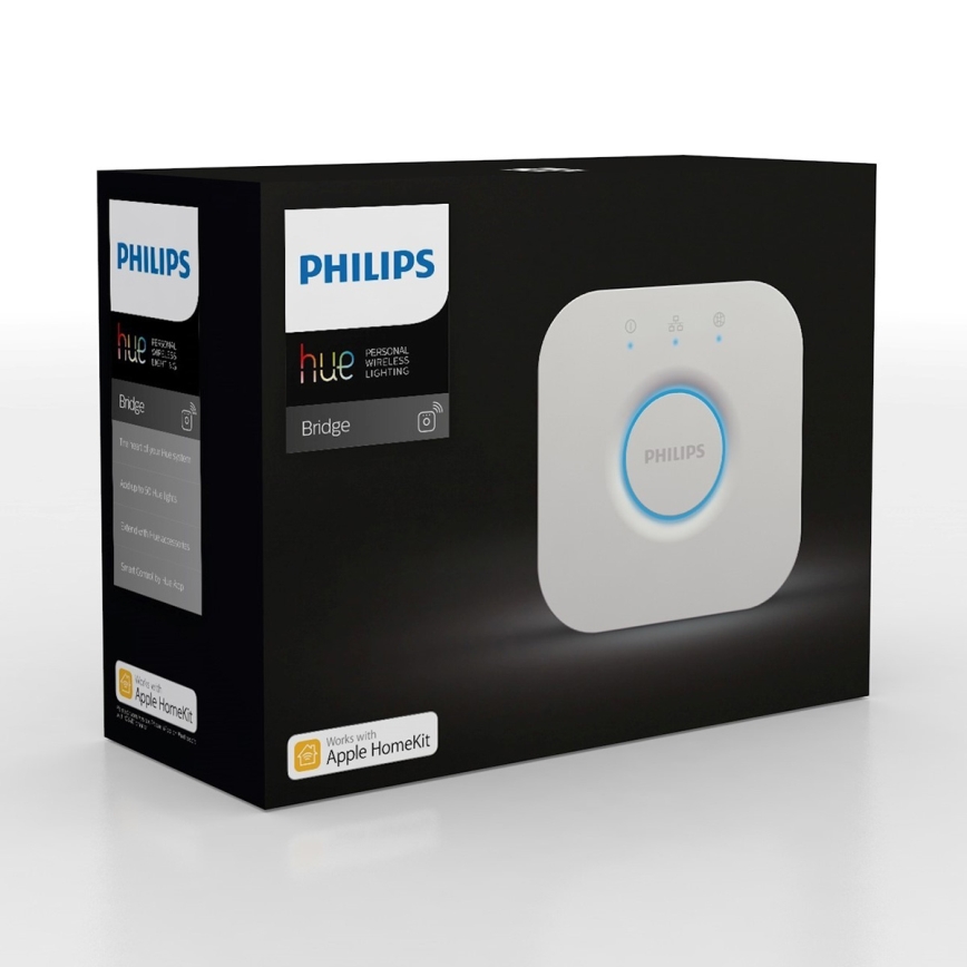 Набір 2x світлодіодних ламп з регулюванням яскравості Philips Hue WHITE AMBIANCE GU10/4,2W/230V 2200-6500K + Hue bridge