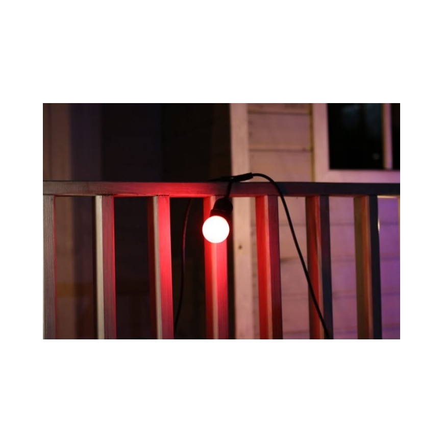 НАБІР 2x LED Лампочка PARTY E27/0,5W/36V червоний