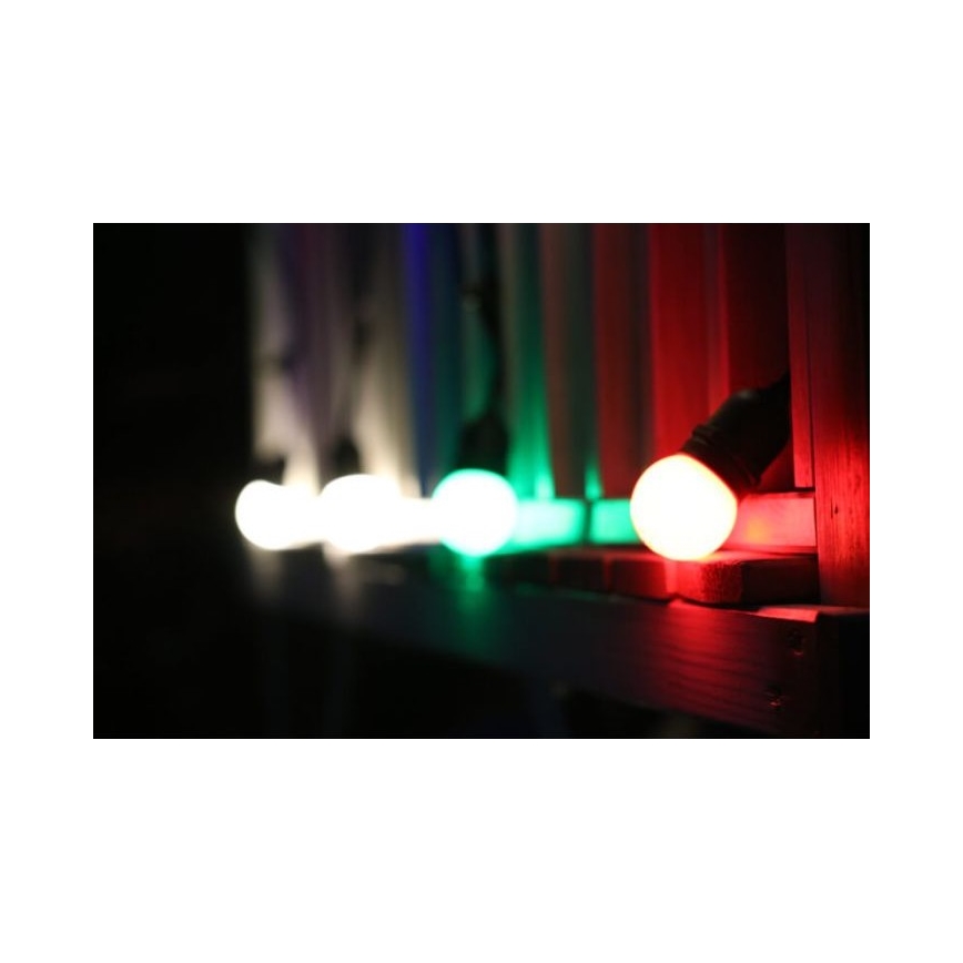 НАБІР 2x LED Лампочка PARTY E27/0,5W/36V червоний