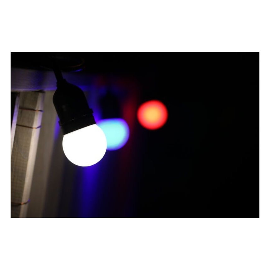 НАБІР 2x LED Лампочка PARTY E27/0,5W/36V синій