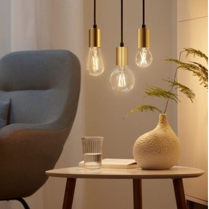 НАБІР 2x LED Лампочка з регулюванням яскравості VINTAGE FILAMENT A60 E27/6,7W/230V 2700-6500K CRI 90 Wi-Fi - WiZ