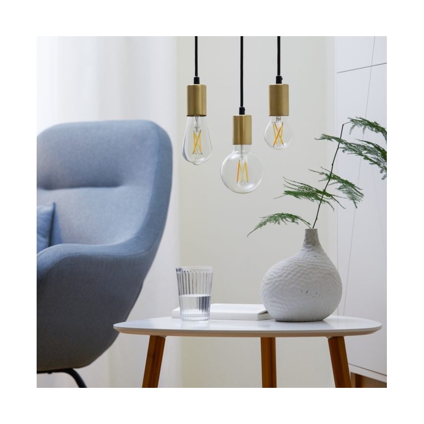 НАБІР 2x LED Лампочка з регулюванням яскравості VINTAGE FILAMENT A60 E27/6,7W/230V 2700-6500K CRI 90 Wi-Fi - WiZ