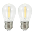 НАБІР 2x LED Лампочка PARTY E27/0,5W/36V
