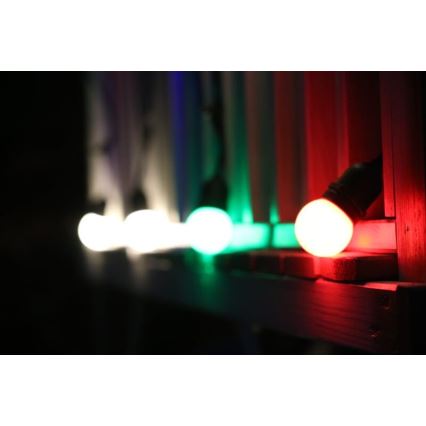 НАБІР 2x LED Лампочка PARTY E27/0,5W/36V зелений