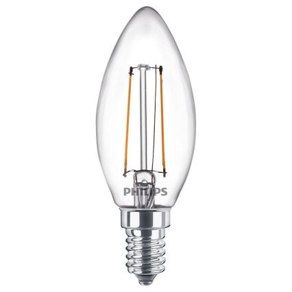 НАБІР 2x LED Лампочка VINTAGE Philips E14/2W/230V 2700K