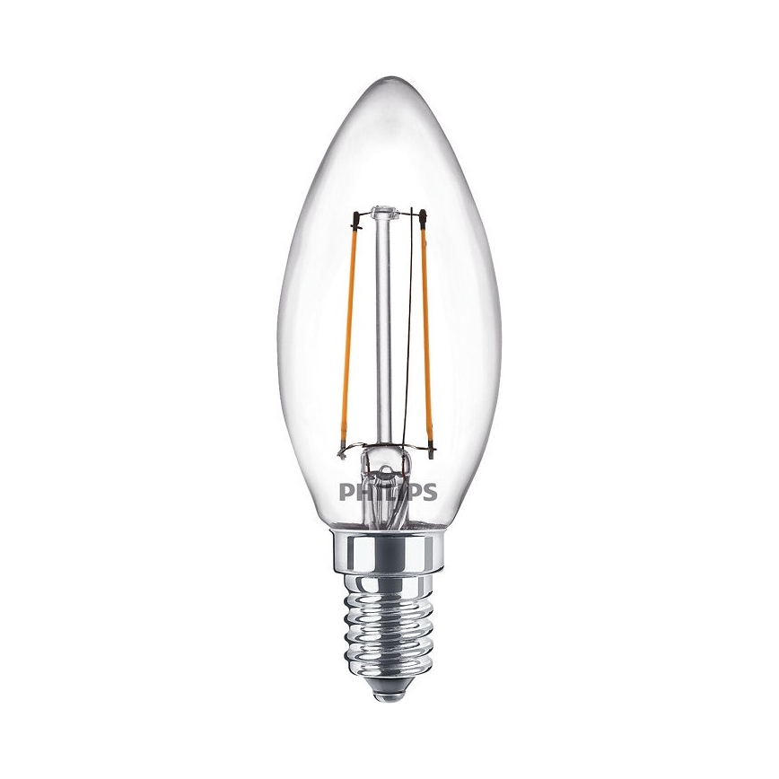 НАБІР 2x LED Лампочка VINTAGE Philips E14/2W/230V 2700K