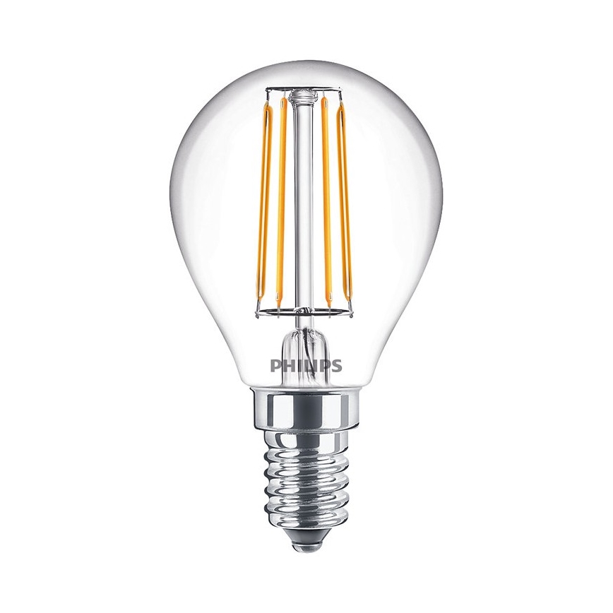 НАБІР 2x LED Лампочка VINTAGE Philips E14/4,3W/230V 2700K