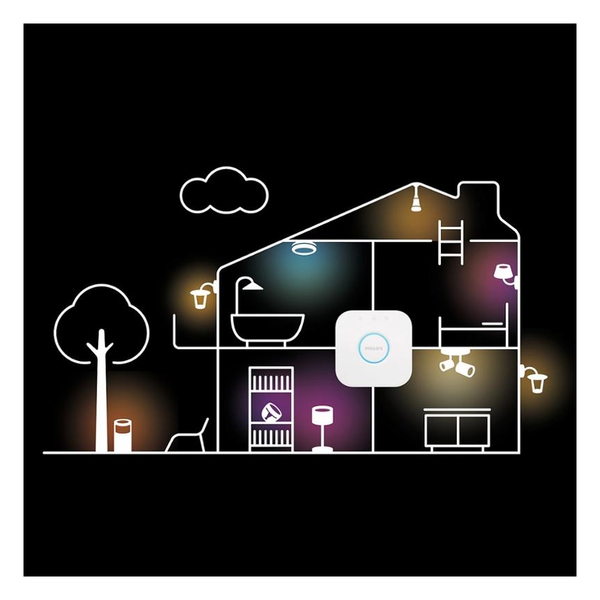 НАБІР 2x LED Лампочка з регулюванням яскравості Philips Hue WHITE AMBIANCE E27/6W/230V 2200-6500K