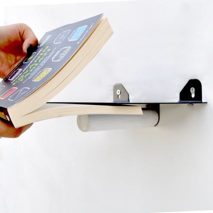 НАБІР 2x Настінна полиця 15x21 см чорний/білий