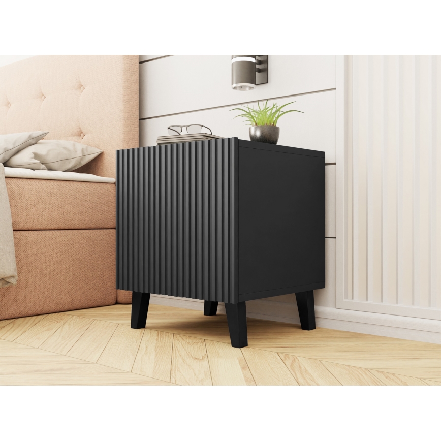 НАБІР 2x Приліжкова тумбочка VAMOS 52x45 см антрацит