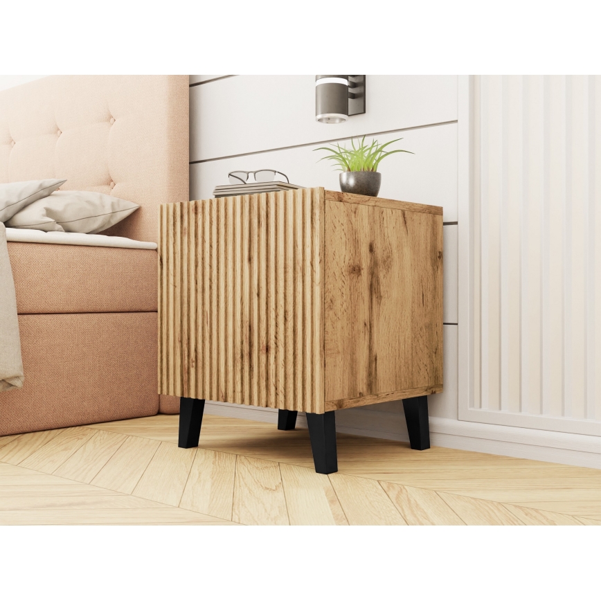 НАБІР 2x Приліжкова тумбочка VAMOS 52x45 см дуб вотан