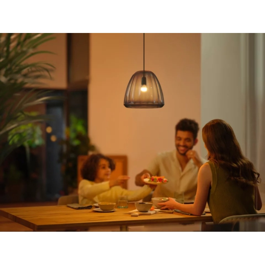НАБІР 2x Світлодіодна лампочка з регулюванням яскравості Philips Hue WHITE AMBIANCE P45 E14/5,1W/230V 2200-6500K