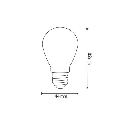 НАБІР 2x Світлодіодна лампочка PARTY E27/0,3W/36V червоний