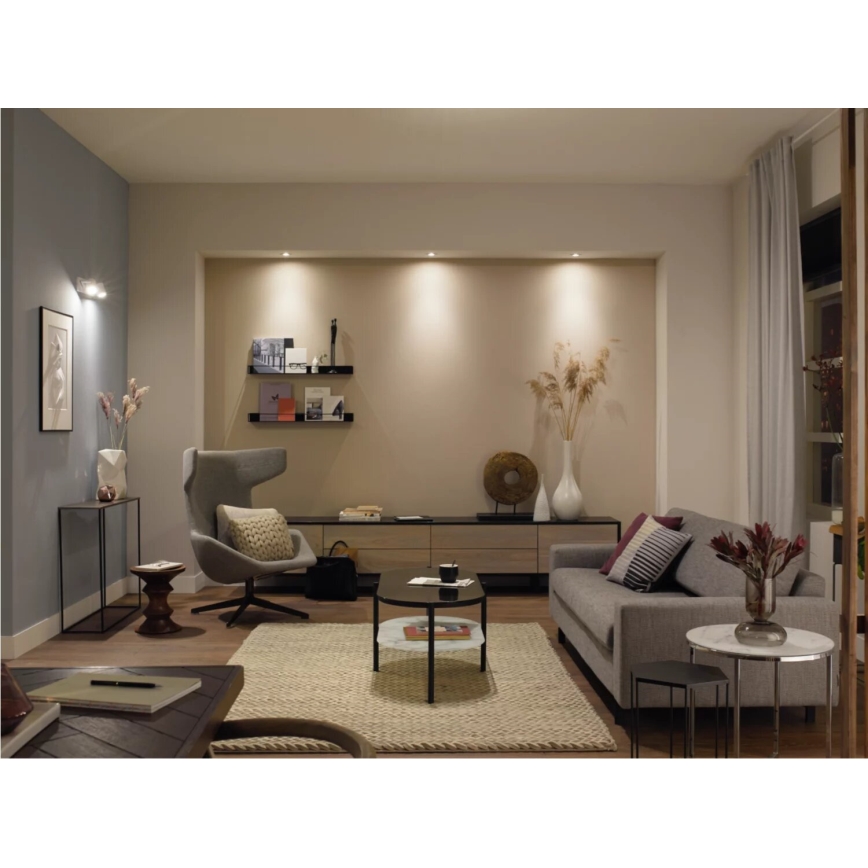 НАБІР 2x Світлодіодна лампочка з регулюванням яскравості Philips Hue WHITE AMBIANCE GU10/4,2W/230V 2200-6500K