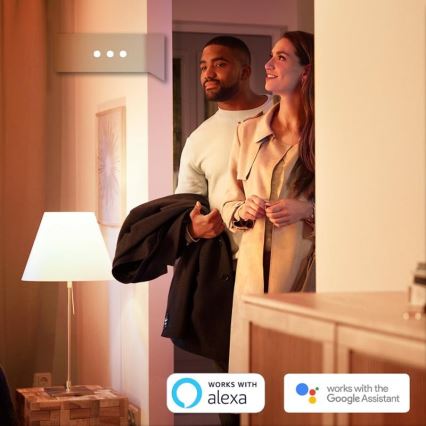 НАБІР 2x Світлодіодна лампочка з регульованою яскравістю Philips Hue WHITE E27/9W/230V 2700K