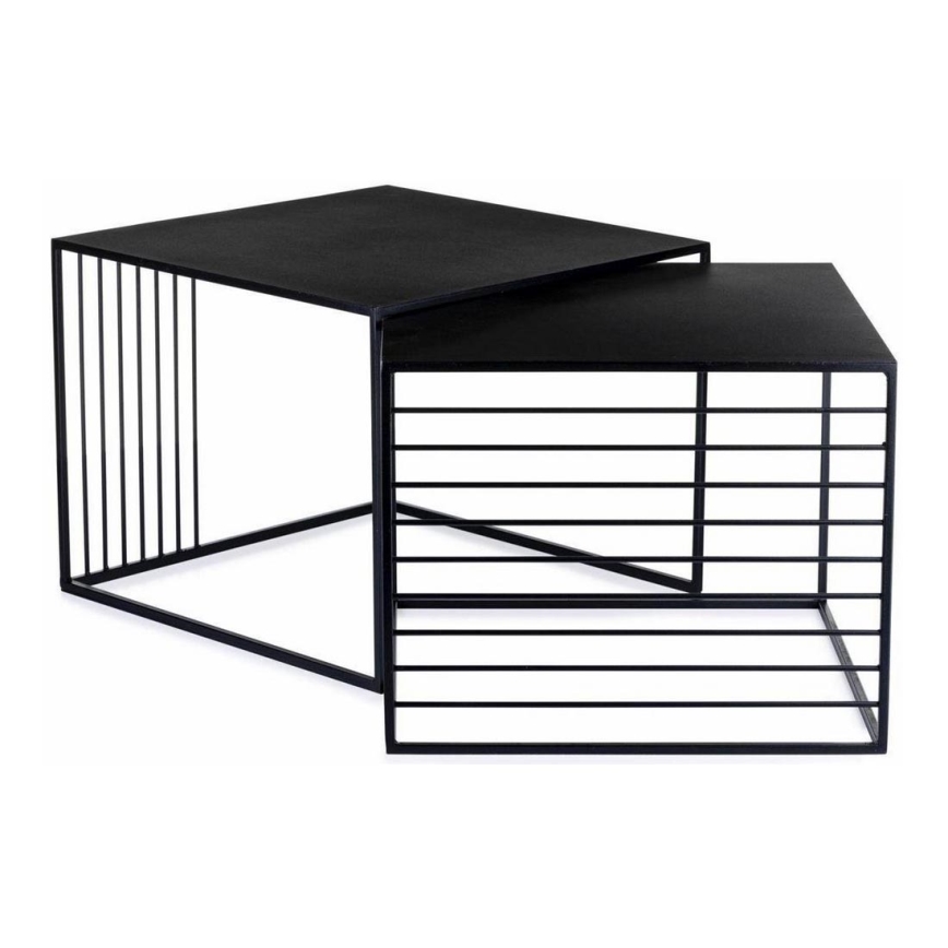 НАБІР 2x Журнальний столик SET OF LENKE чорний