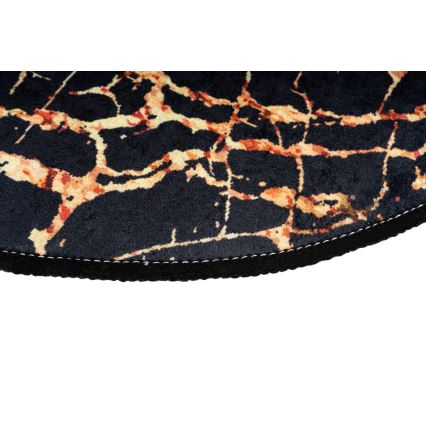 НАБІР 2 шт. Килимок для ванної GOLDES 60/100 см чорний/золотий