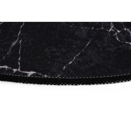 НАБІР 2x Килимок для ванної кімнати MARBLE 50x60/60x100 см чорний