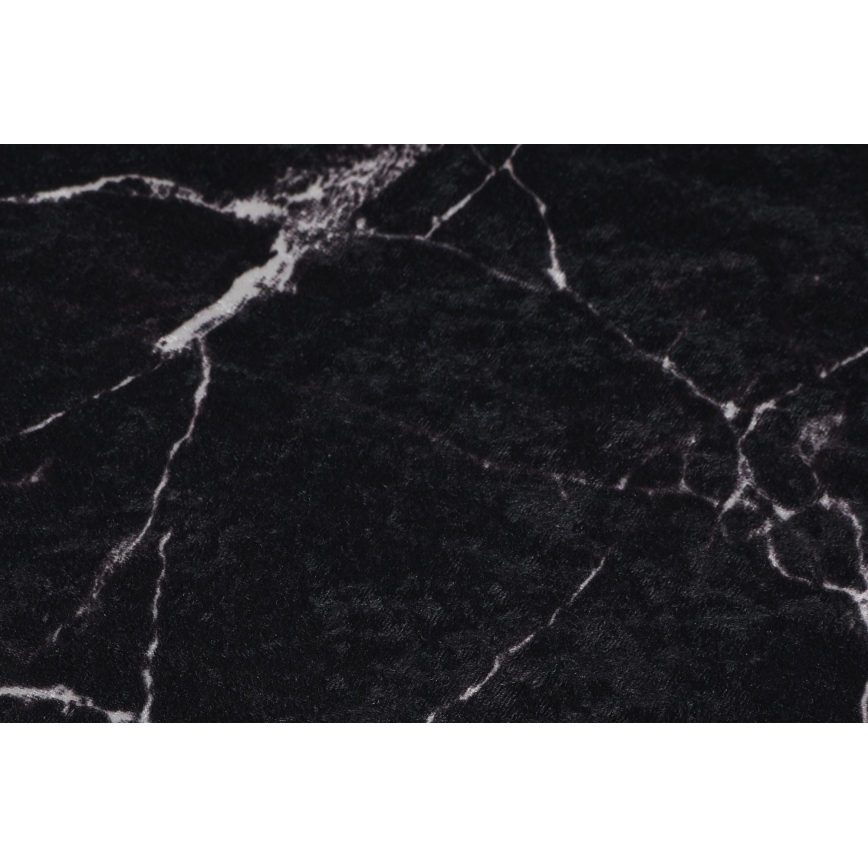 НАБІР 2x Килимок для ванної кімнати MARBLE 50x60/60x100 см чорний