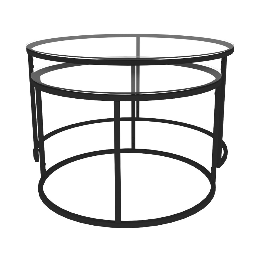 НАБІР 2x Конференційний столик BELARUS чорний