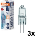 НАБІР 3x галогенних ламп для духовки HALOSTAR G4/10W/12V 2700K - Osram