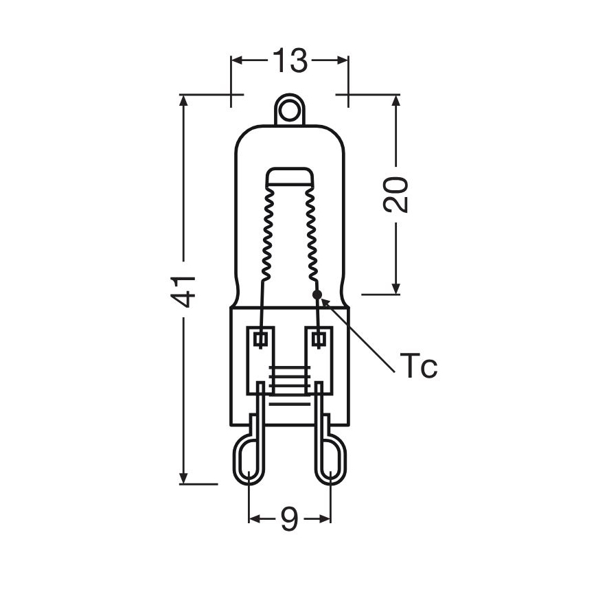 Набір 3x лампочок для духовки HALOPIN G9/40W/230V 2700K - Osram
