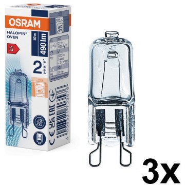 Набір 3x лампочок для духовки HALOPIN G9/40W/230V 2700K - Osram