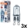 Набір 3x лампочок для духовки HALOPIN G9/40W/230V 2700K - Osram