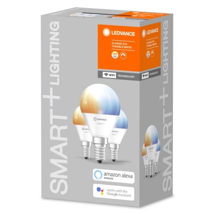 НАБІР 3x LED Димерна лампочка SMART+ E14/5W/230V 2700K-6500K Wi-Fi - Ledvance