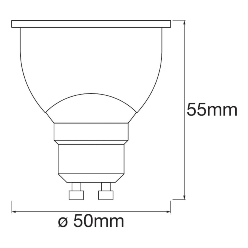 НАБІР 3x LED лампочка з регулюванням яскравості SMART+ GU10/5W/230V 2700K Wi-Fi - Ledvance