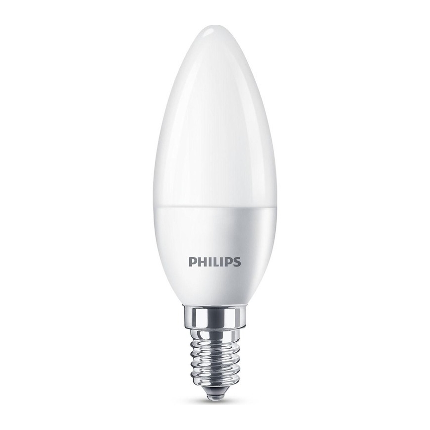 НАБІР 3x LED Лампочка Philips B35 E14/5,5W/230V 2700K