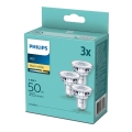 НАБІР 3x LED Лампочка Philips GU10/4,6W/230V 2700K