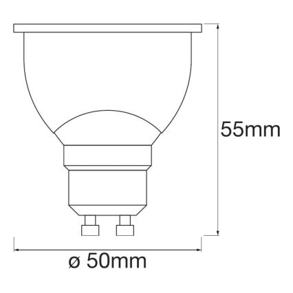 НАБІР 3x LED лампочка з регулюванням яскравості SMART+ GU10/5W/230V 2700K Wi-Fi - Ledvance