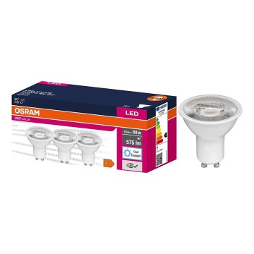 НАБІР 3x LED рефлекторні лампи PAR16 GU10/6,9W/230V 6500K 60° - Osram
