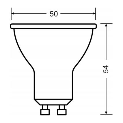 НАБІР 3x LED рефлекторних ламп PAR16 GU10/6,9W/230V 2700K 60° - Osram