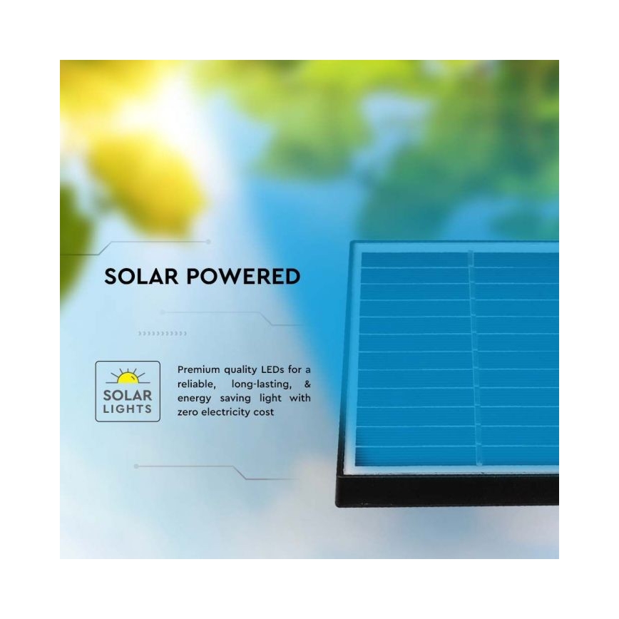 НАБІР 3 шт. LED Зовнішня сонячна лампа 3xLED/1,2W/3,7V IP65 3000K 4000 mAh