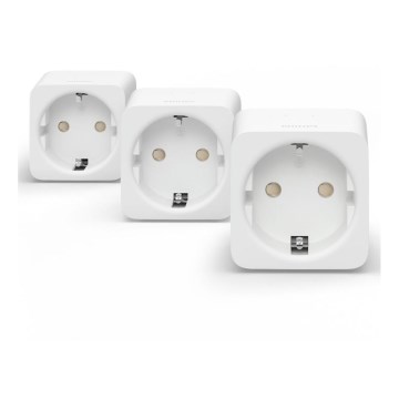 НАБІР 3x Розумна розетка Philips Hue Smart plug EU SCHUKO