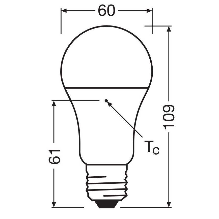 НАБІР 3x Світлодіодна лампочка A60 E27/10W/230V 4000K