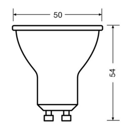 НАБІР 3x Світлодіодна лампочка PAR16 GU10/6,9W/230V 4000K - Osram