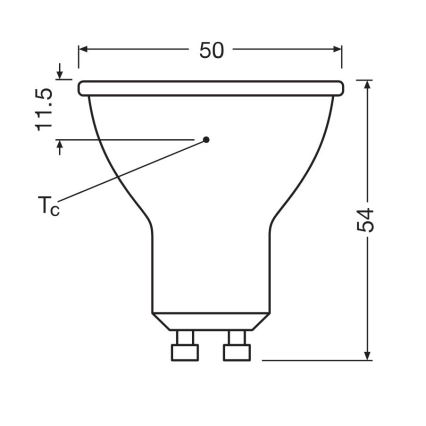 НАБІР 3x Світлодіодна лампочка PAR16 GU10/6,9W/230V 6500K - Osram