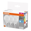 НАБІР 3x Світлодіодна лампочка P40 E14/4,9W/230V 4000K - Osram