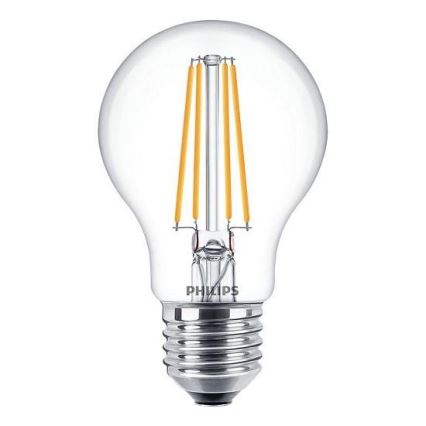 НАБІР 3x Світлодіодна лампочка VINTAGE Philips A60 E27/7W/230V 2700K